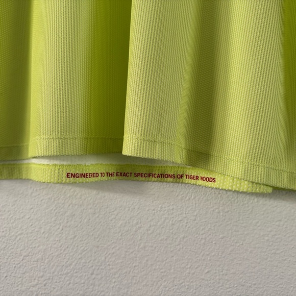 Nike X Tiger Woods DRIFIT ADV Polo Golf Shirt Men's Yellow Shirt XXL NEW - Picture 11 of 13